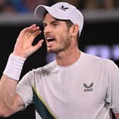 Andy Murray faces Jiri Lehecka in the semi-finals of the Qatar Open. (Photo by WILLIAM WEST/AFP via Getty Images)