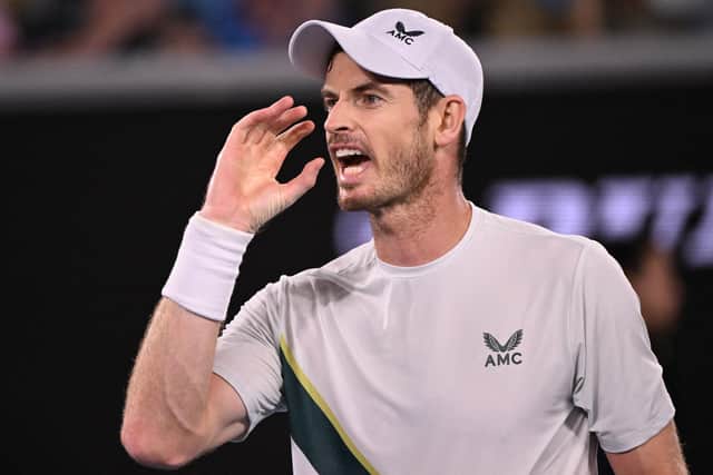 Andy Murray faces Jiri Lehecka in the semi-finals of the Qatar Open. (Photo by WILLIAM WEST/AFP via Getty Images)