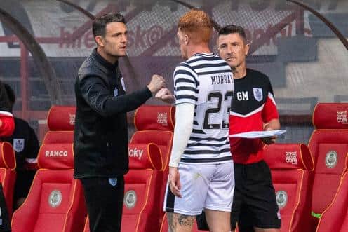 Simon Murray twice came close for Laurie Ellis' side. (Photo by Ross MacDonald / SNS Group)