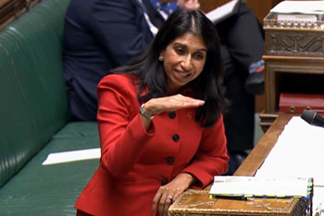 Home secretary Suella Braverman said Britain was suffering an 'invasion'. Picture: PA Images