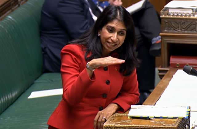 Home secretary Suella Braverman said Britain was suffering an 'invasion'. Picture: PA Images