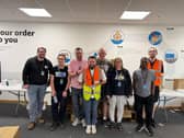 The Amazon Dunfermline team packed 1,500 backpacks for The Big House Multibank
