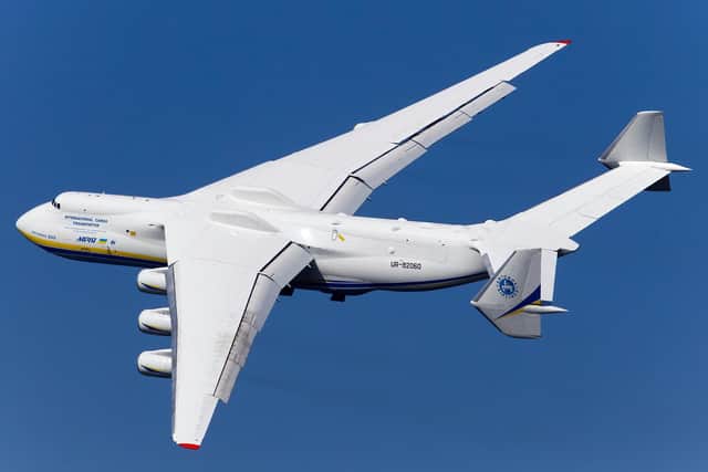The plane, which is powered by six turboengines, was originally built to transport a Russian space shuttle. PIC: Creative Commons