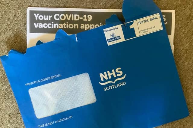 Scottish Government apologises for 'issue' causing delay to vaccine appointment letters.