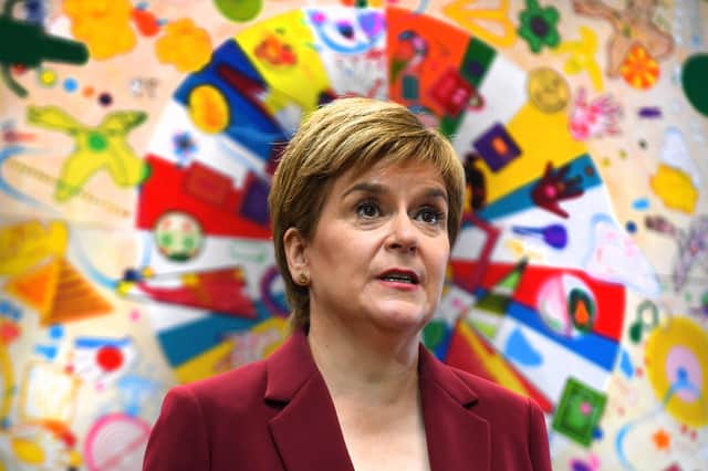 First Minister Nicola Sturgeon during a visit to the Connect Community Trust's Connie Centre in Glasgow. Picture date: Wednesday July 28, 2021.