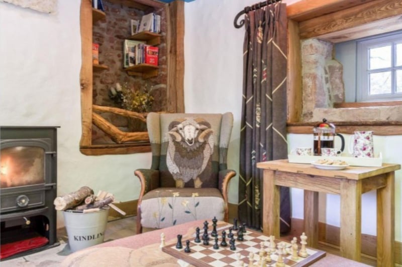 Curl up in front of the wood burner and enjoy a game of chess.