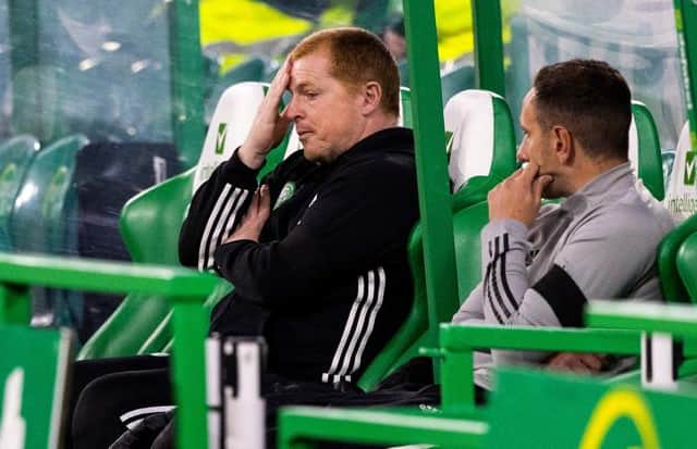 Neil Lennon's resignation was confirmed to the stock market on Wednesday morning. (Photo by Craig Williamson / SNS Group)