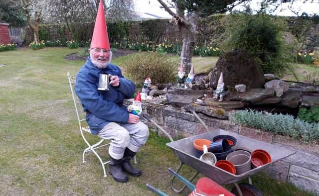 Alan Harper enjoys a break during his unique fundraising drive. Picture: Church of Scotland