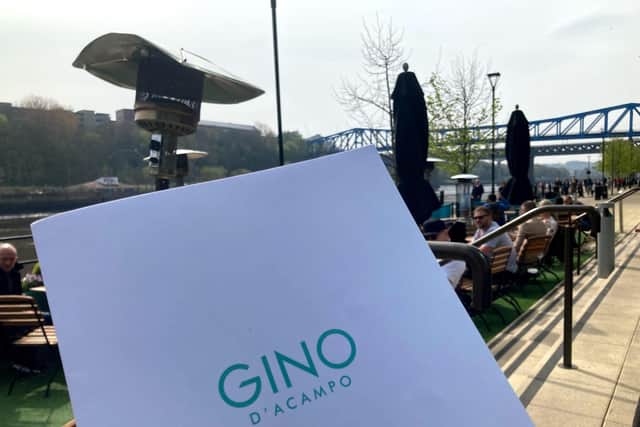 On the terrace at Gino D'Campo's Quayside restaurant and covered bar, which serve up a menu of 'comfort food' dishes inspired by D'Campo's family and land of his birth, at the hotel. Pic: Liam Rudden