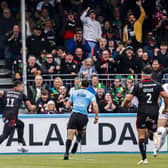 Sean Maitland scored two tries as Saracens defeated Northampton Saints to reach the Gallagher Premiership play-off final.