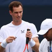 Andy Murray during a practice session for the 2022 US Open tennis at USTA Billie Jean King National Tennis Center on August 28. (Photo by Julian Finney/Getty Images)