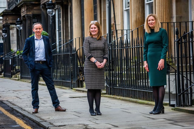 Martin Campbell, Carole Tomlinson and Alison Pryde of Anderson Strathern. Picture: Chris Watt