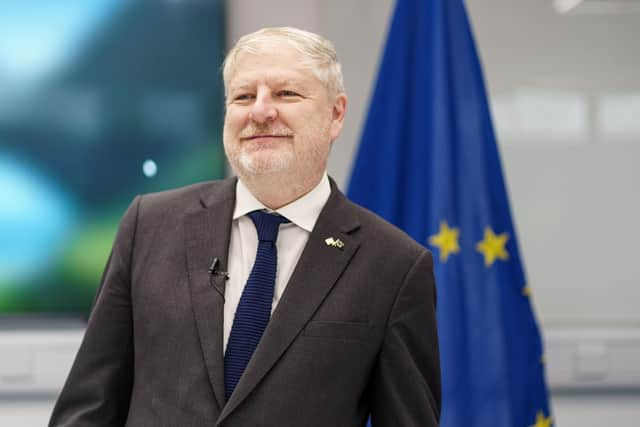 Constitution secretary Angus Robertson at the Scottish Government EU paper launch at Queen Margaret University. Picture: Scottish Parliament/PA Wire