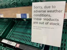 Some UK supermarkets have run out of peppers after a cold snap in Europe led to a shortage.