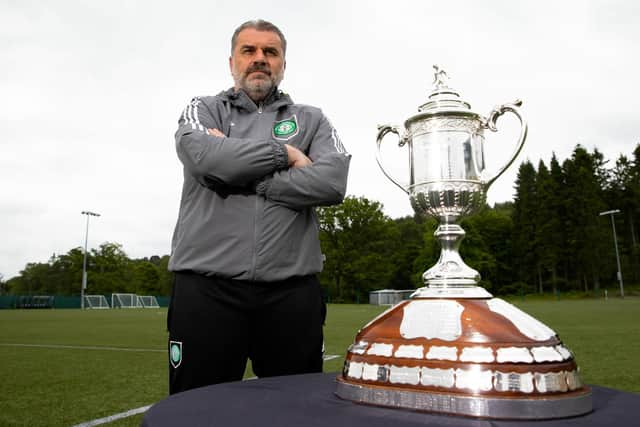 Celtic manager Ange Postecoglou says he only has eyes on Saturday's Scottish Cup final against Inverness.