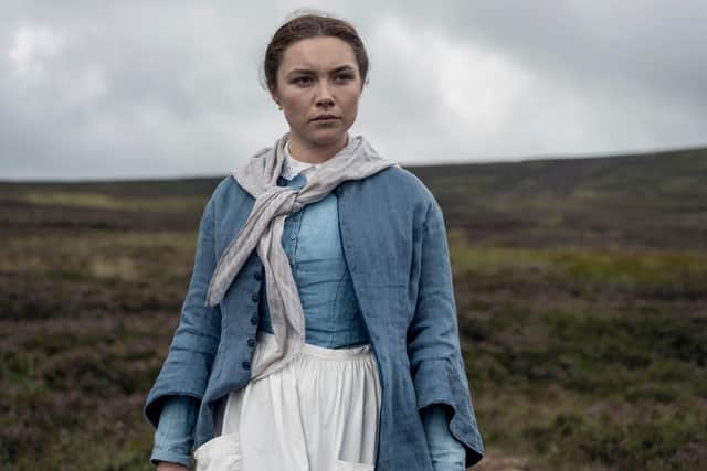 Florence Pugh as Lib Wright in new Netflix film The Wonder that explores the phenomenon of the 'fasting girls' who refused to eat, with some cases linked to claims of religious miracles. Details of a Scottish case have now emerged. PA Photo/©Aidan Monaghan/Netflix 2022.