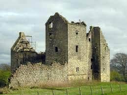 Police Scotland is appealing for information after a number of large stones were stolen from the walls of a ruined castle, Torwood Castle, dating back to around 1566.