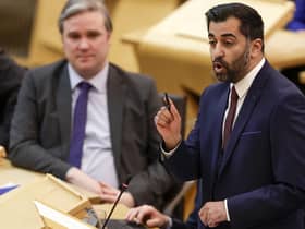 First Minister Humza Yousaf in the Scottish Parliament. Picture: Jeff J Mitchell/Getty Images)