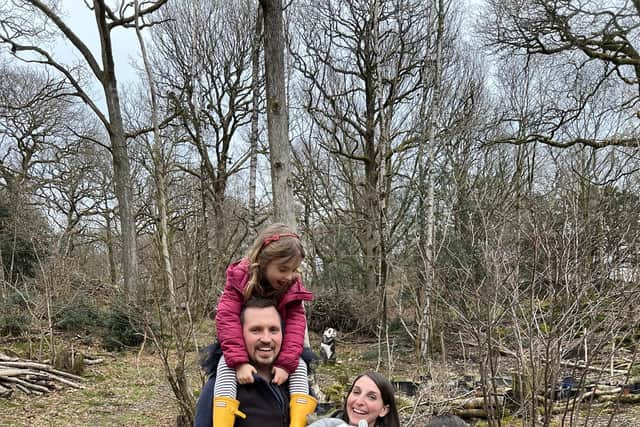 Rebecca Smith with her partner Phil and three children Ellis, Jessie and Rory (pic: Rebecca Smith)