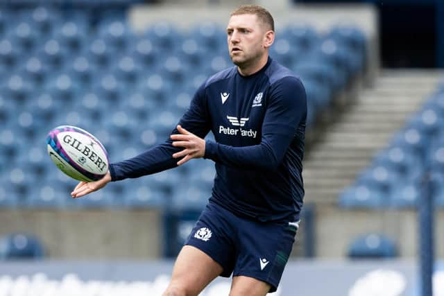 Finn Russell takes the Scotland captaincy in Jamie Ritchie's absence this weekend.