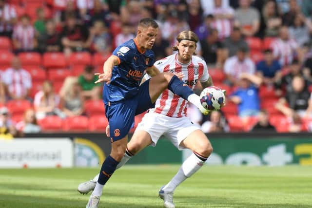 Jerry Yates has been linked to Rangers but is a key player for Blackpool. (Photo by Tony Marshall/Getty Images)