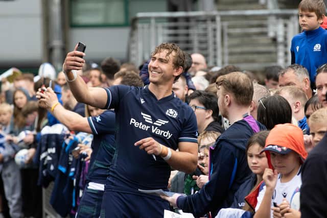 Jamie Ritchie returns to the Scotland side as captain after missing the first two World Cup warm-up games with a calf strain.  (Photo by Craig Williamson / SNS Group)