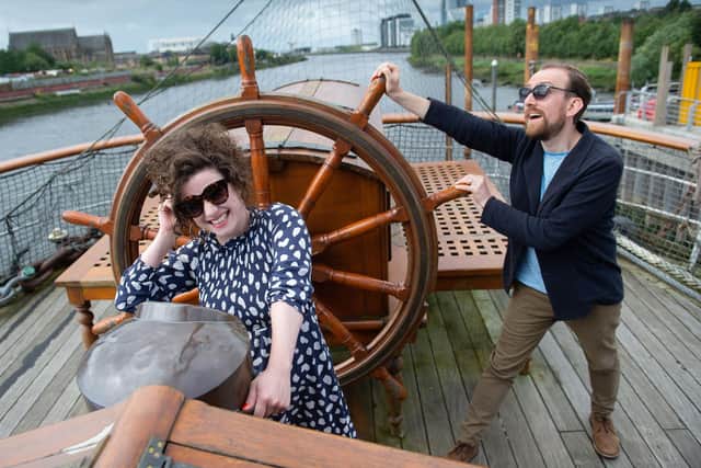 Writer-director Isobel McArthur and composer-music supervisor Michael John McCarthy led the creative team of the National Theatre of Scotland production of Kidnapped, which is currently on tour. Picture: James Chapelard