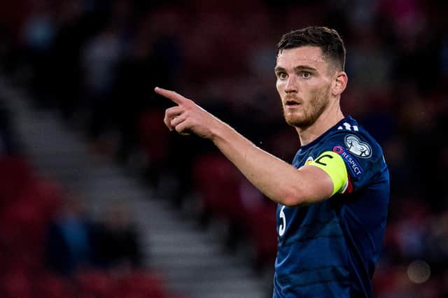 The fitness of Scotland captain Andy Robertson will be assessed ahead of the Austria match (Photo by Ross Parker / SNS Group)