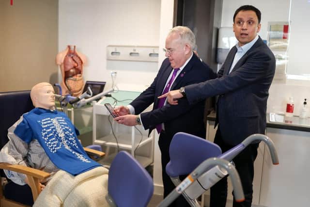 If he achieves his ambition to be First Minister Scottish Labour leader Anas Sarwar would inherit the problems of NHS Scotland (Picture: Jeff J Mitchell/Getty Images)