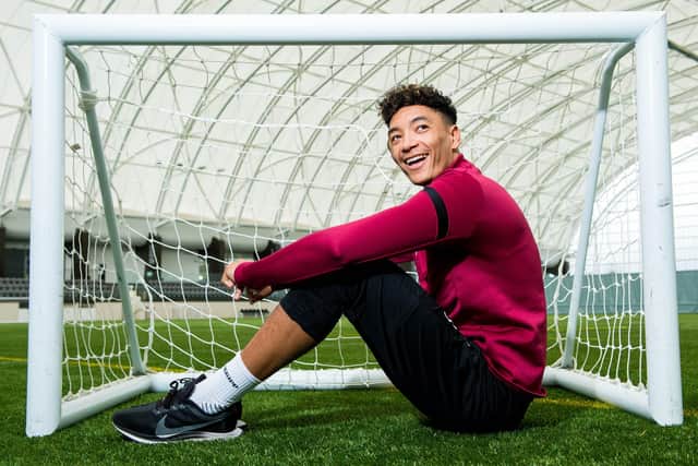 Hearts midfielder Sean Clare is unbeaten at Easter Road