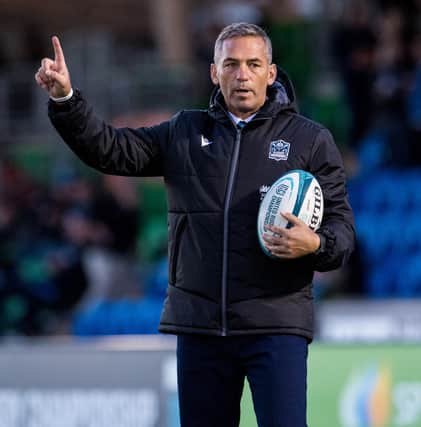 GLASGOW, SCOTLAND - SEPTEMBER 23: Warriors' head coach Franco Smith ahead of a United Rugby Championship fixture between Glasgow Warriors and Cardiff Rugby at Scotstoun, on September 23, 2022, in Glasgow, Scotland. (Photo by Ross Parker / SNS Group)