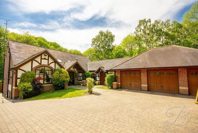 This four bedroom house has five reception rooms and is surrounded by mature trees which make the garden private. Marketed by Buckley Brown, 01623 355797.