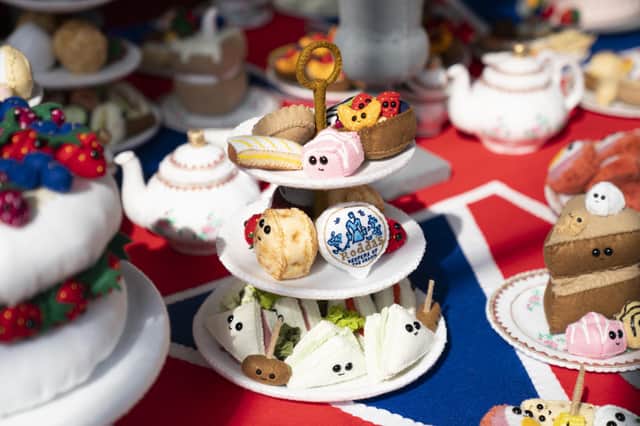 There was strong demand for food and drink by shoppers wanting to celebrate the Queen's Platinum Jubilee last month.