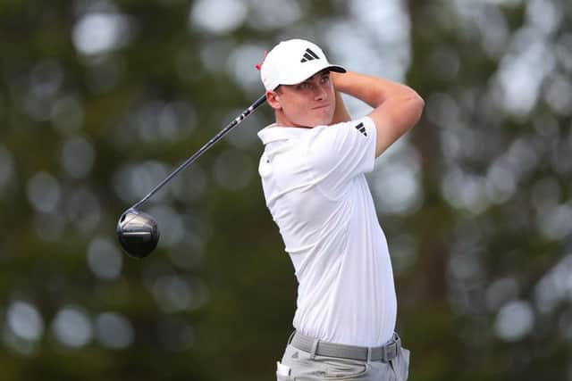 Ludvig Aberg, pictured during the first round of The Sentry event in Hawaii this week, has taken the professional game by storm. Picture: Michael Reaves/Getty Images.