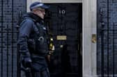 A police officer walks past 10 Downing Street. Picture: Rob Pinney/Getty Images