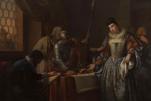 The Abdication of Mary Queen of Scots by Gavin Hamilton PIC: The Hunterian, University of Glasgow