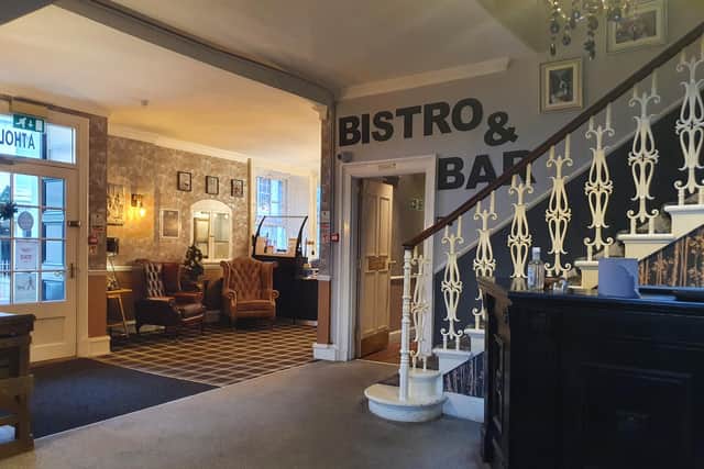 The inviting entrance hall of the Atholl Arms. Photo: Rachael Davies.