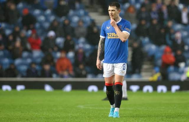 Ryan Jack commanded the midfield area for Rangers as he made his first starting appearance since February 2021. (Photo by Alan Harvey / SNS Group)