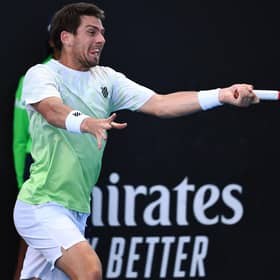 Cameron Norrie defeated fellow Briton Dan Evans in the first round of the Australian Open. Picture: William West/AFP via Getty Images