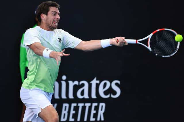 Cameron Norrie defeated fellow Briton Dan Evans in the first round of the Australian Open. Picture: William West/AFP via Getty Images