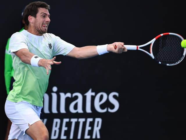 Cameron Norrie defeated fellow Briton Dan Evans in the first round of the Australian Open. Picture: William West/AFP via Getty Images