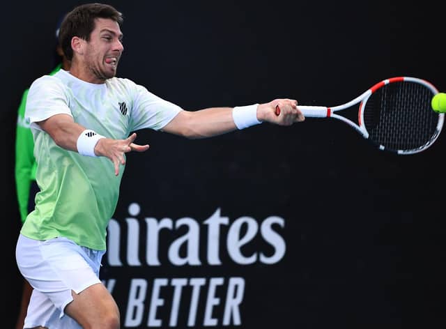 Cameron Norrie defeated fellow Briton Dan Evans in the first round of the Australian Open. Picture: William West/AFP via Getty Images