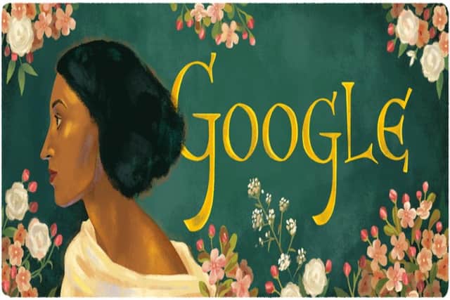 Google's 18 November Doodle, depicting Jamaican-born artist's model, Fanny Eaton (Image: Google)