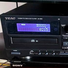 The left side of the TEAC AD-850-SE houses a CD player and USB port. Picture: Scott Reid