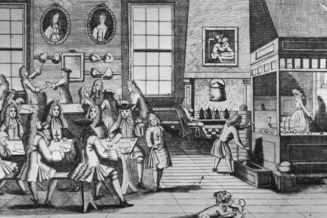 Coffee shops were places to do serious business in 17th and 18th century Britain (Picture: Hulton Archive/Getty Images)