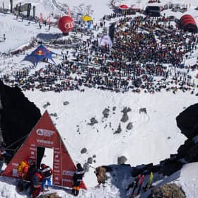 The view from the top at the Verbier Xtreme - the final stop on the Freeride World Tour PIC: Dom Daher