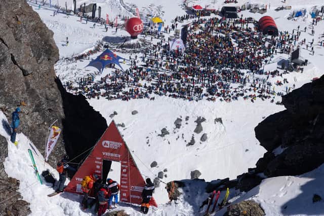 The view from the top at the Verbier Xtreme - the final stop on the Freeride World Tour PIC: Dom Daher