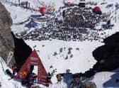 The view from the top at the Verbier Xtreme - the final stop on the Freeride World Tour PIC: Dom Daher