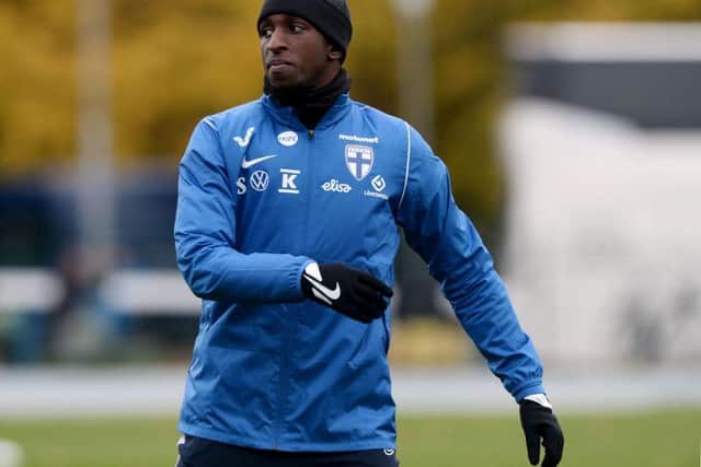 UEFA have opened an investigation of alleged racist abuse directed towards Glen Kamara. (Photo by MIKKO STIG/Lehtikuva/AFP via Getty Images)