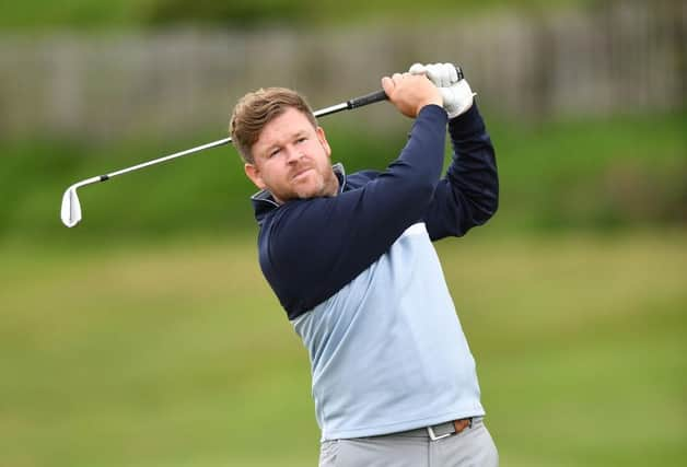 Paul O'Hara is out in front with a circuit to go in the Loch Lomond Whiskies' Scottish PGA Championship at West Kilbride. Picture: Mark Runnacles/Getty Images.